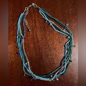 Multi strand bead necklace